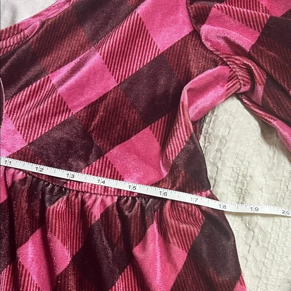 Anthropologie Pink and Brown Checkered Blouse size L - Picture 6 of 7